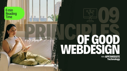 9 Principles of Good Web Design